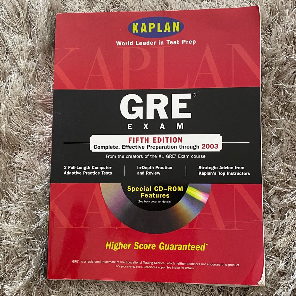 Book: Kaplan’s GRE Exam 5th Edition